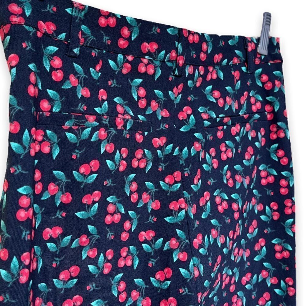 🍒 Cherry Print Skinny Slacks (Size 4) - Picture 5 of 7